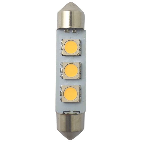 1852, LED-Pinol-Glühbirne 42mm 10-36Vdc, 2 Stück, 0.6 W, 2700K, 40 Lumen