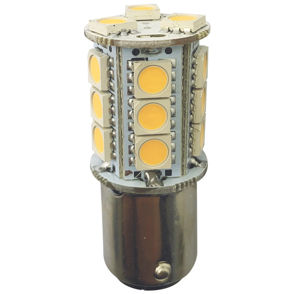 1852, LED-Glühbirne BA15D Ø23x46.5mm 10-36Vdc, 2 Stück, 2.4 W, 2700K, 250 Lumen