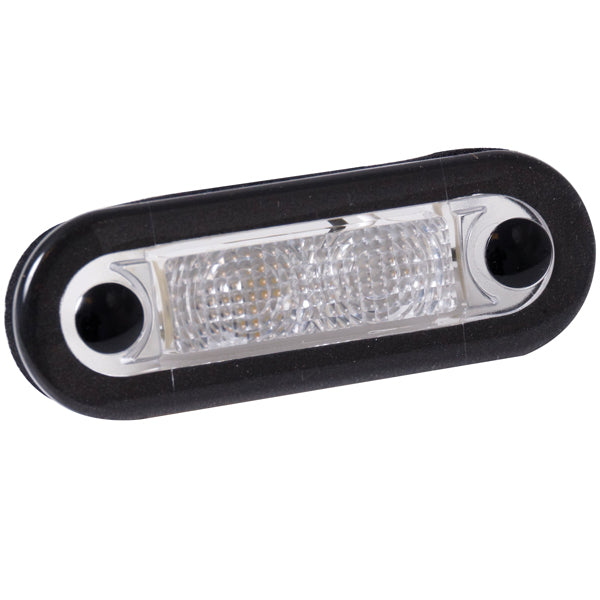 Hella, LED-Positionslicht, 10/33 V, IP67, 0,5 W, 79 mm, 22 mm, Klarglas, 2 LEDs