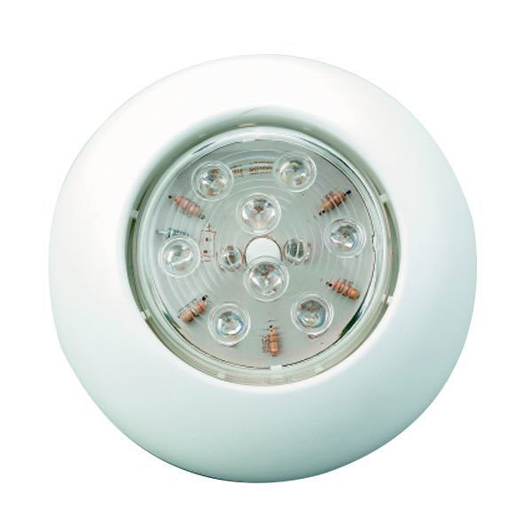 LED-Deckenleuchte - Anbau, 16 LED, 12V, Ø 110 mm, Höhe 45 mm