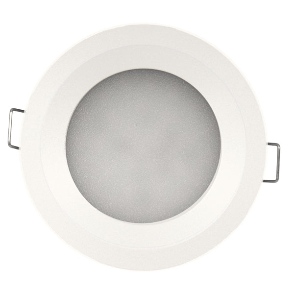 Casolux, Maria LED-Einbaustrahler 10-32V, aluminiumweiß, IP65, 2W, 3000K, 170 Lumen, Ø52/69 mm