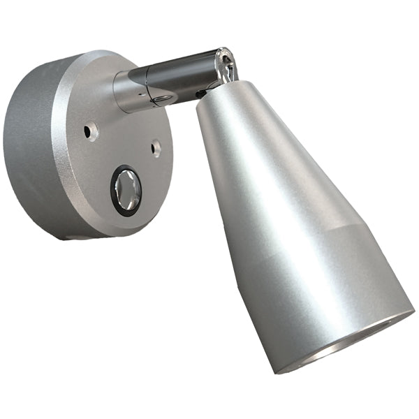 Casolux, Mary Wandleuchte, grau, LED, 1,5 W, IP20, 3000K, Aluminium