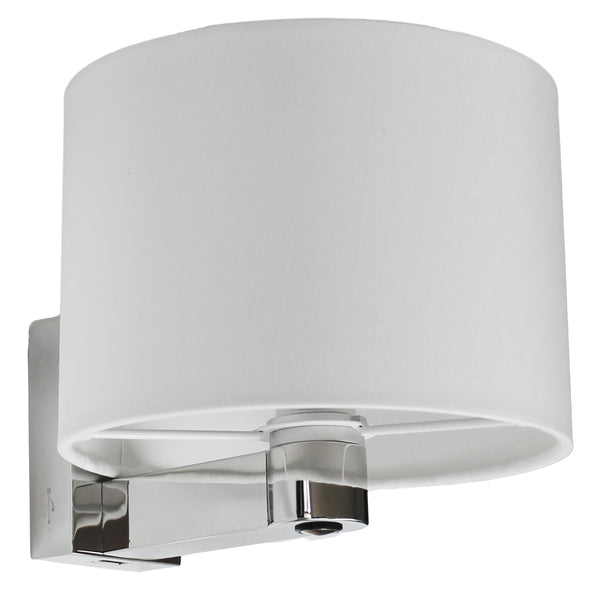 Casolux, Wallis Wandleuchte rund, klein, Edelstahl poliert, LED G4, 3000K, IP20