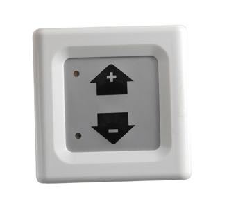 Dimmer 12-24V 80W, 61x61 mm, 16 mm Aufputz, 9 mm Unterputz