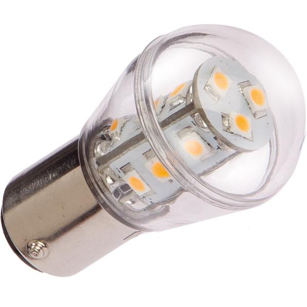 Nautecled, Bajonett-LED-Lampe BA15D, 1,6 W, 2700K, 135 Lumen, 10-35 V