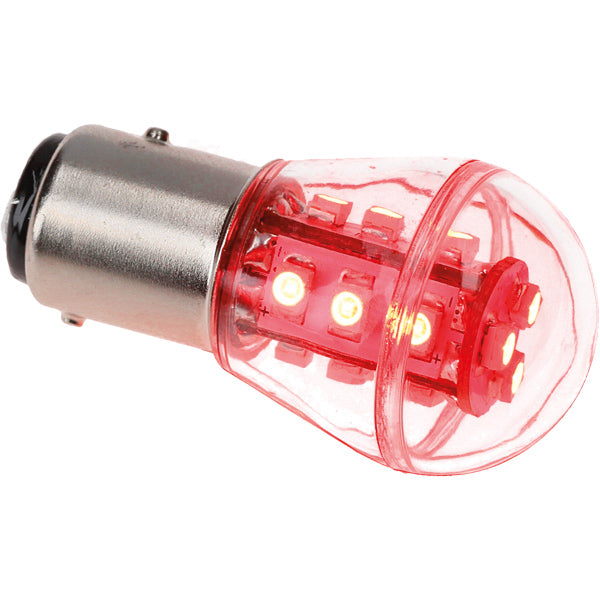 Nautecled, Navigations-LED-Lampe BAY15D, Rot, 1,3 W, 15 W Helligkeit, 2700-4000 Kelvin, dimmbar, 360° Abstrahlwinkel