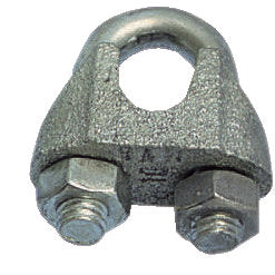 Drahtschloss galv 6mm Schäkel 2 Stück, Ø 4,5 mm, Öffnung 5 mm