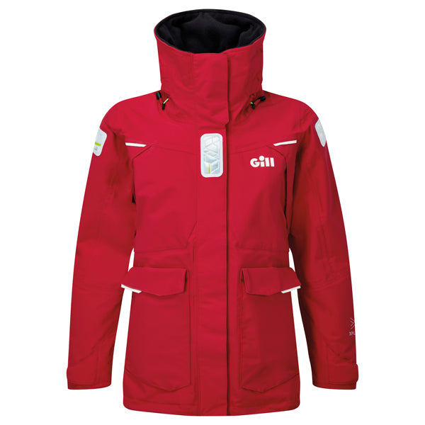 Gill, OS25 Offshore Damenjacke, Rot, Größe 10