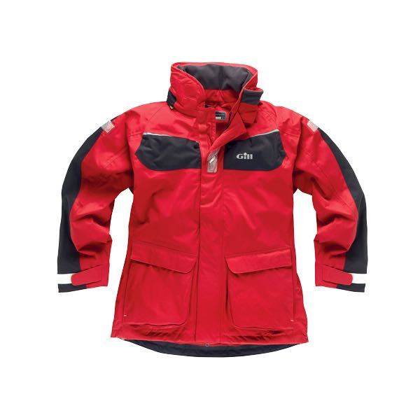 Gill Coast Jacke rot/graphit, Größe XS