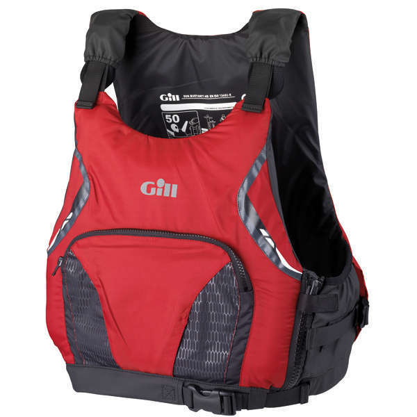 Gill 4916 Pro Racer Schwimmweste Junior 50N Rot, Größe XXS