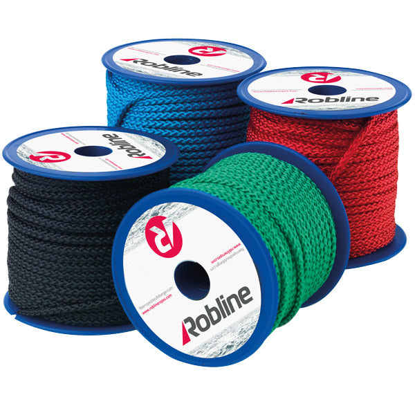 Robline, Mini Polyester 3mm Box 10 rl x 20m, Rot, Bruchfestigkeit 150 kg