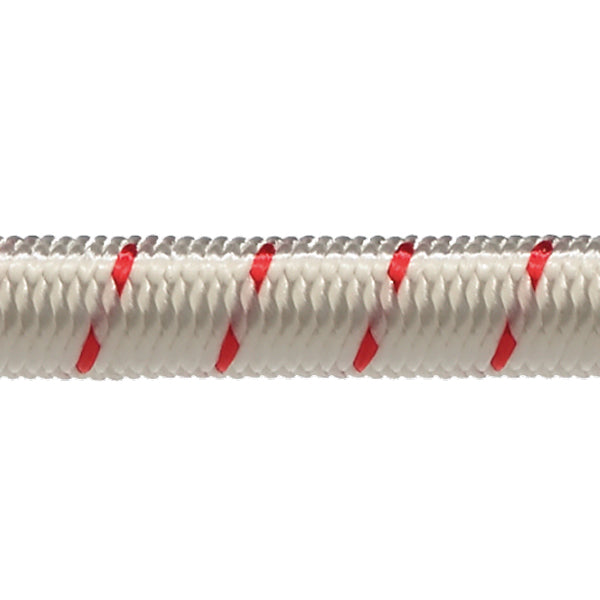 Robline, Elastische Schnur 6mm Weiß/Rot 100m, 66kg