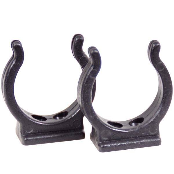 Nylon-Clip 25mm, 2 Stück, Schwarz, Nylon