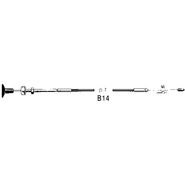 Ultraflex, Anschlagkabel 14 ft, 4,27 m, Hub 70 mm, inkl. L13