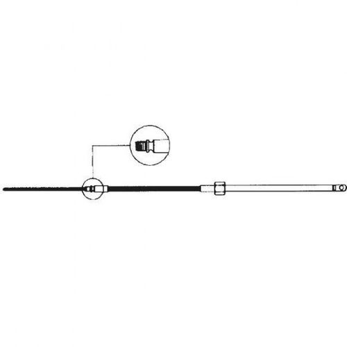 Ultraflex, Steuerleitung M58, 7 ft, Ösen-Ø: 10 mm, Außenkabel-Ø: 12,5 mm, Innenkabel-Ø: 6 mm