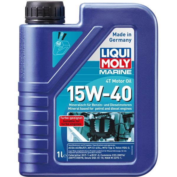 Liqui Moly, Marine 4T Motoröl, 15W-40, 1L