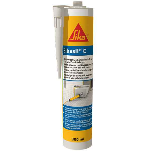 Sika, Sikasil C Silicon Transparent, 300ml