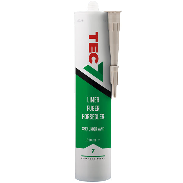 Tec7, Universalkleber, Fugenmasse und Versiegelung, 310ml beige, lebensmittelecht