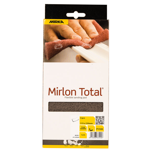 Mirka, MirlonTotal Schleifschwämme P1500, 3 Stück, 115x230 mm