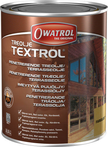 Owatrol, Terrassenöl Textrol mit UV-Filter, 2.5L