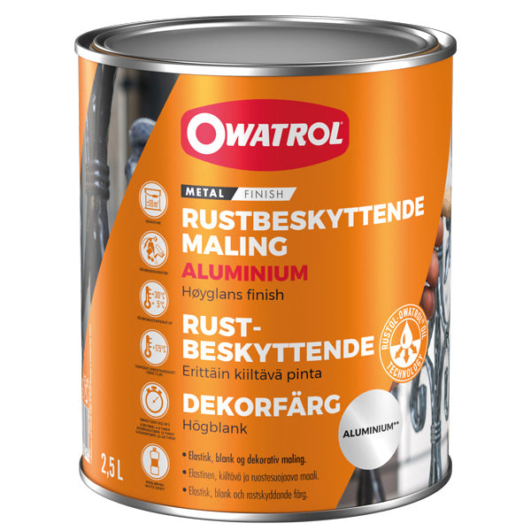 Owatrol, Rostschutzfarbe Aluminium, 2.5L