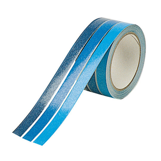 Decotape 50mm mit 3 blauen Streifen, 10m, selbstklebend