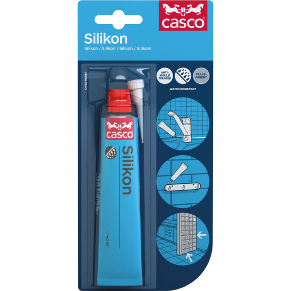 Casco, Silikon transparent, 40ml Tube