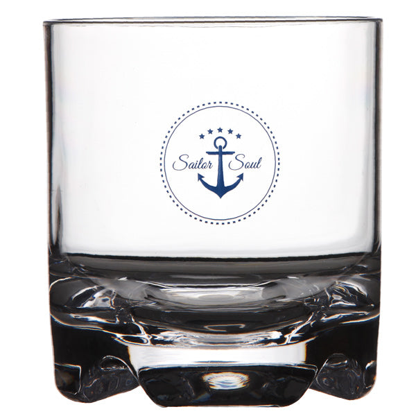 Marine Business, Sailor Soul Wasserglas 350 ml, 6 Stück, BPA-frei, 9,5 cm hoch