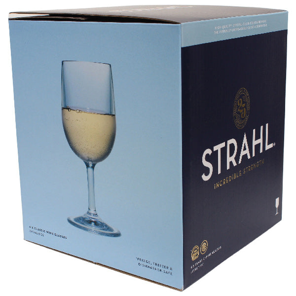 Strahl, Weinglas 245 ml. im Geschenkkarton, 4 Stück, Polycarbonat