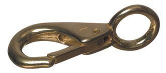 1852, Karabiner mit Öse, Messing 55mm (Öse 10mm)