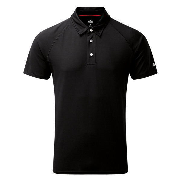 Gill, UV008 Herren Polo Schwarz 3XL - UV50+ Schutz, schnell trocknendes Piqué